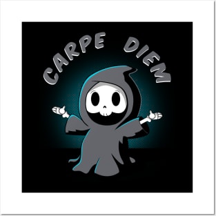 Carpe Die / Funny Grim Reaper Design Posters and Art